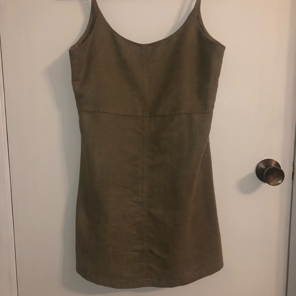 Suede dress